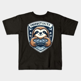 Productive sloth Kids T-Shirt